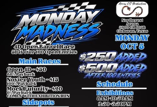 Monday Madness $250 Added
