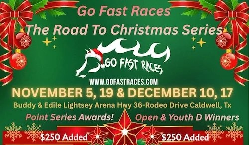 Go Fast Races The Road To Christmas Series flyer