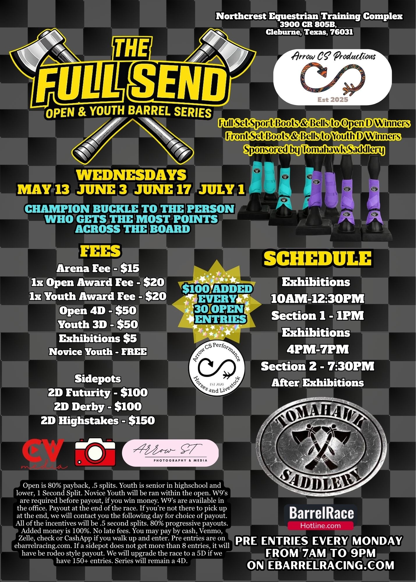 Full Send Open & Yth Barrel Series July 1st