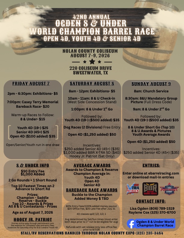 42nd Annual Ogden 8 & Under World Championship Open 4D, Yth 4D & Sr