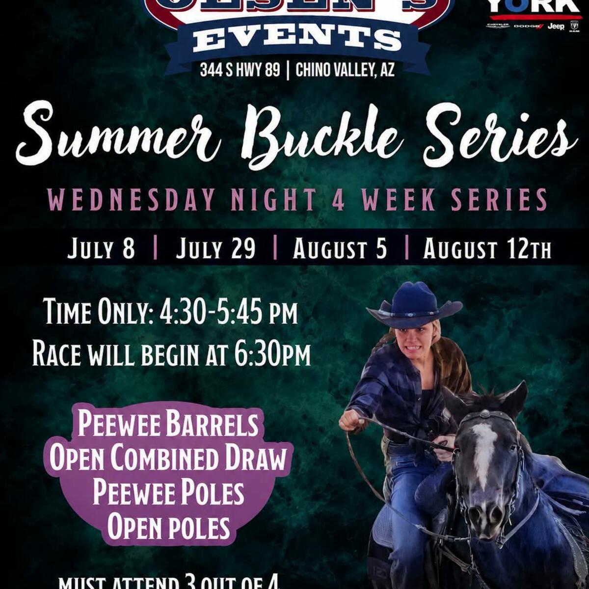 OLSEN'S EVENTS JULY SERIES RACE 4