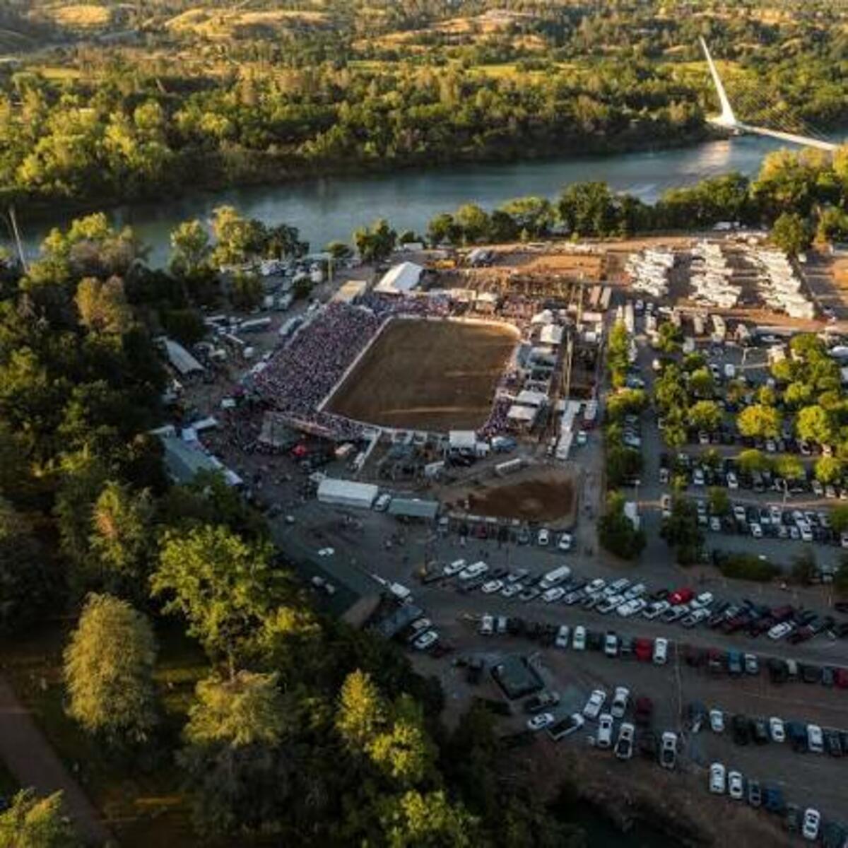 Racing By the River - Redding Rodeo Arena