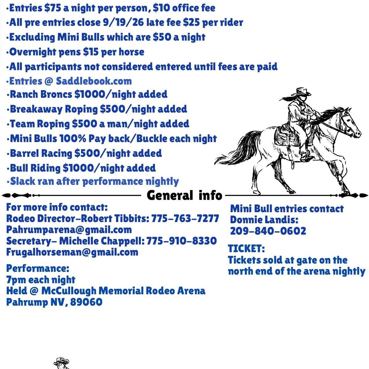 2026 Pahrump Fall Fest Rodeo