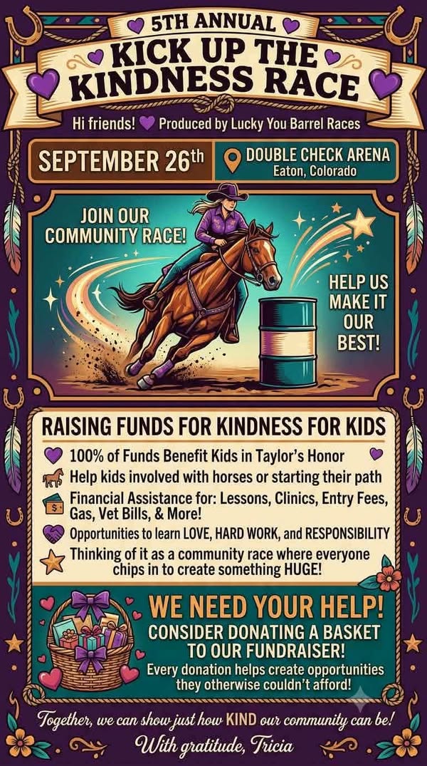 Lucky You Barrel Race-Kick Up The Kindness