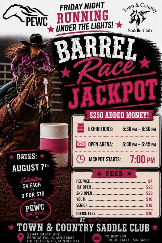 Town & Country Saddle Club Barrel Race Jackpot