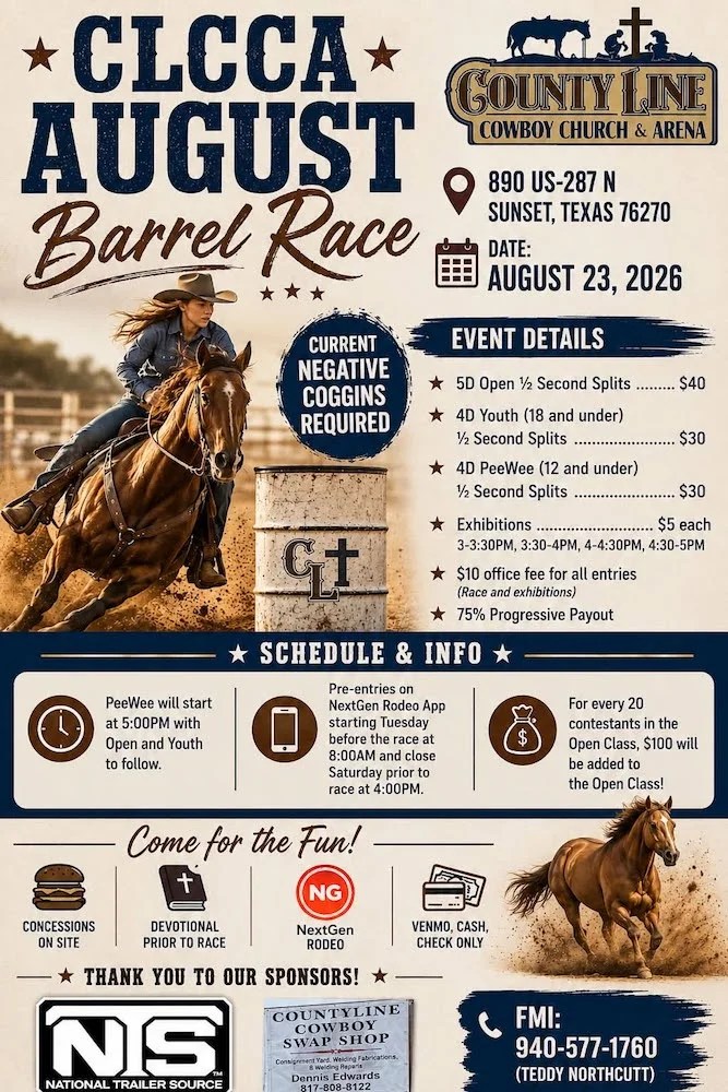 CLCCA August Barrel Race