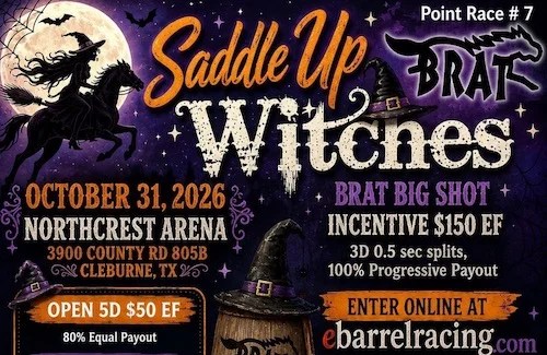Saddle Up Witches flyer