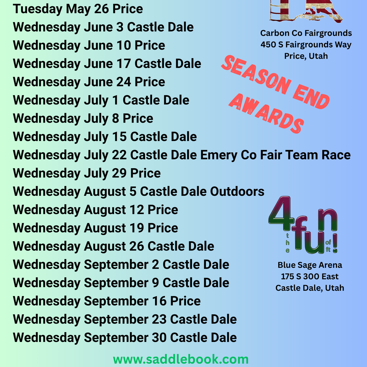 Summer Fun Run---9/9/2026 Castle Dale flyer