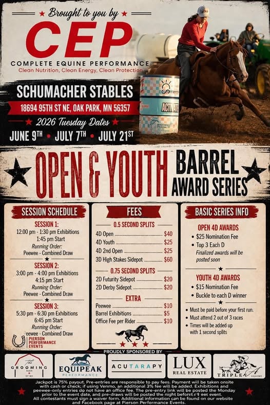 Schumacher Stables 2026 Tuesday Night AwardSeries