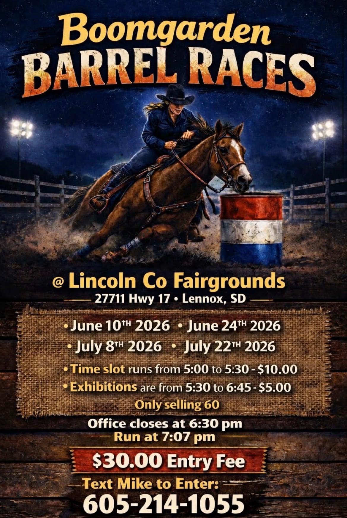 Boomgarden Barrel Race