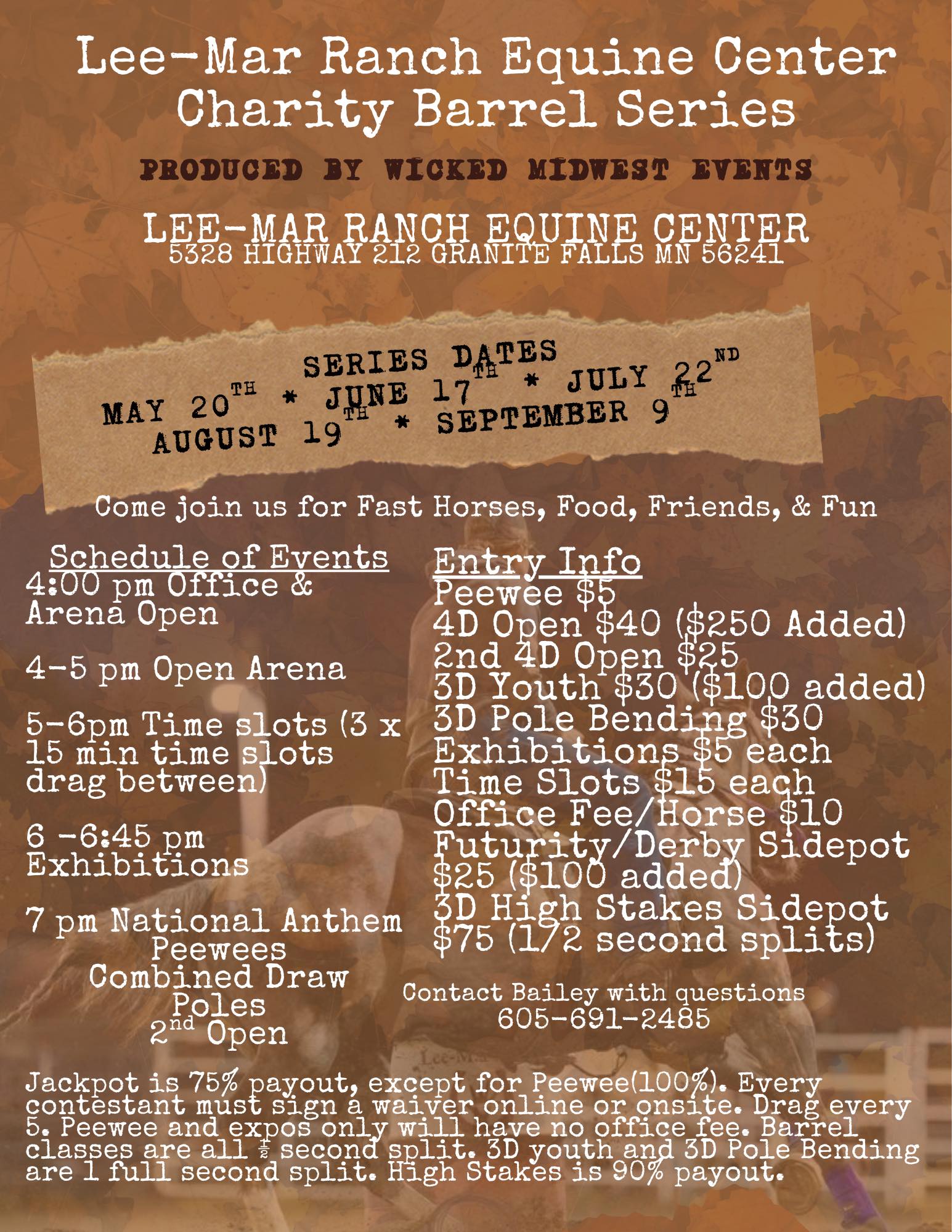 Barrel Racing Series flyer