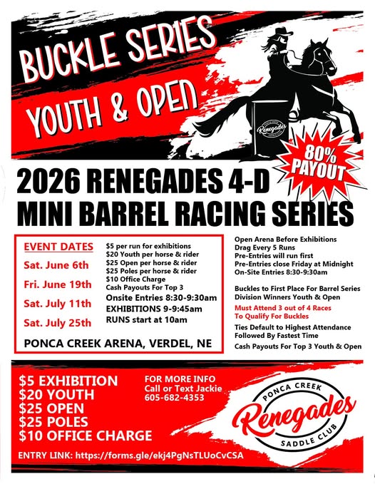 2026 Renegades 4-D Barrel Racing Series
