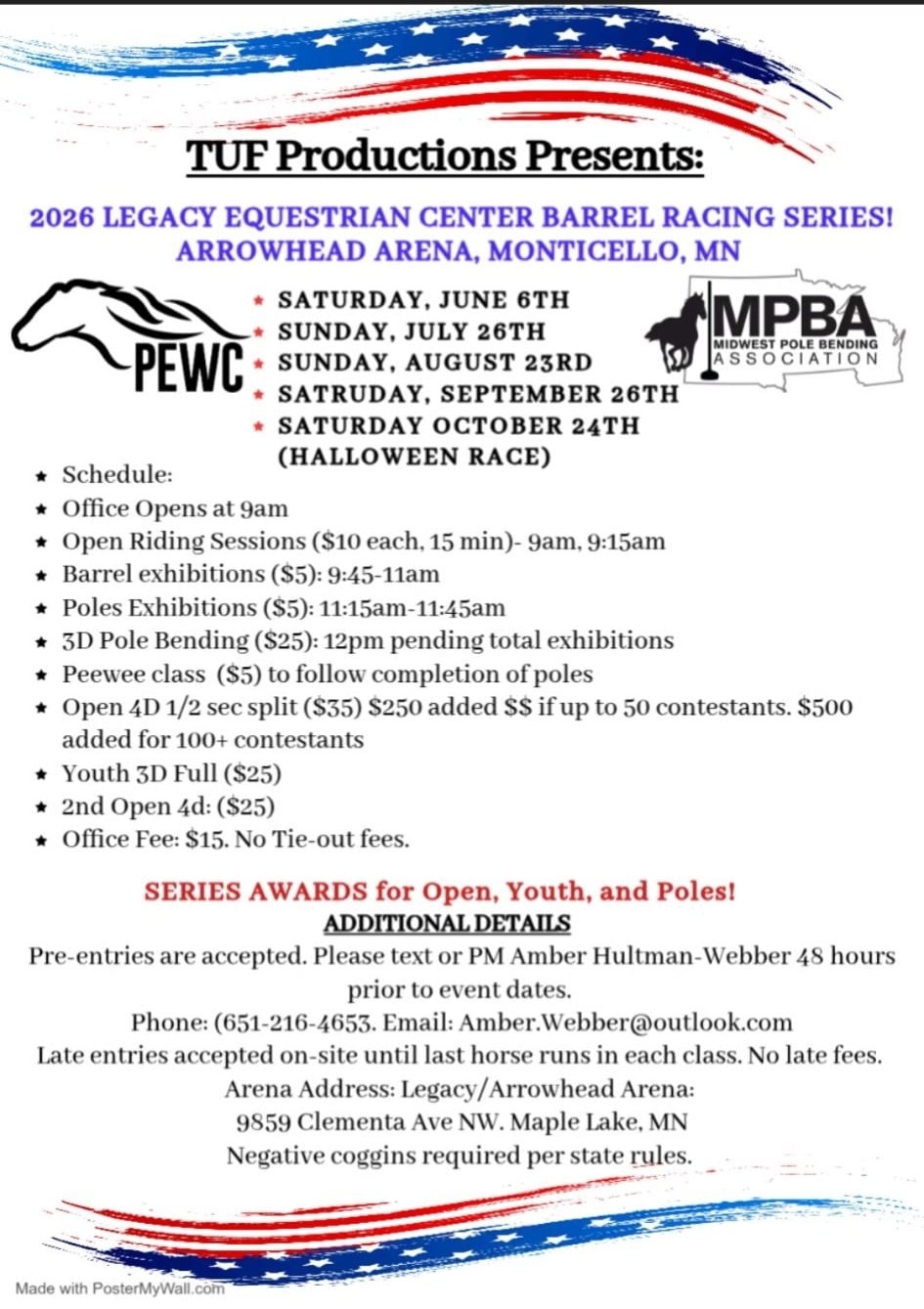 Tuf Productions Legacy Equestrian Center Barrels & Poles Series