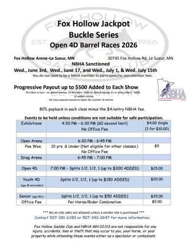 Fox Hollow Jackpot Series