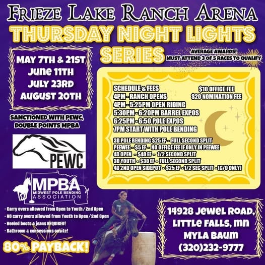 Frieze Lake Ranch Arena Thursday Night Series