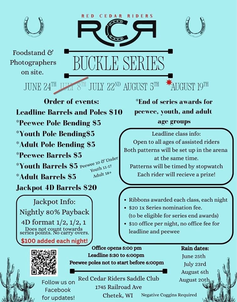 Barrel Race & Poles Buckle Series