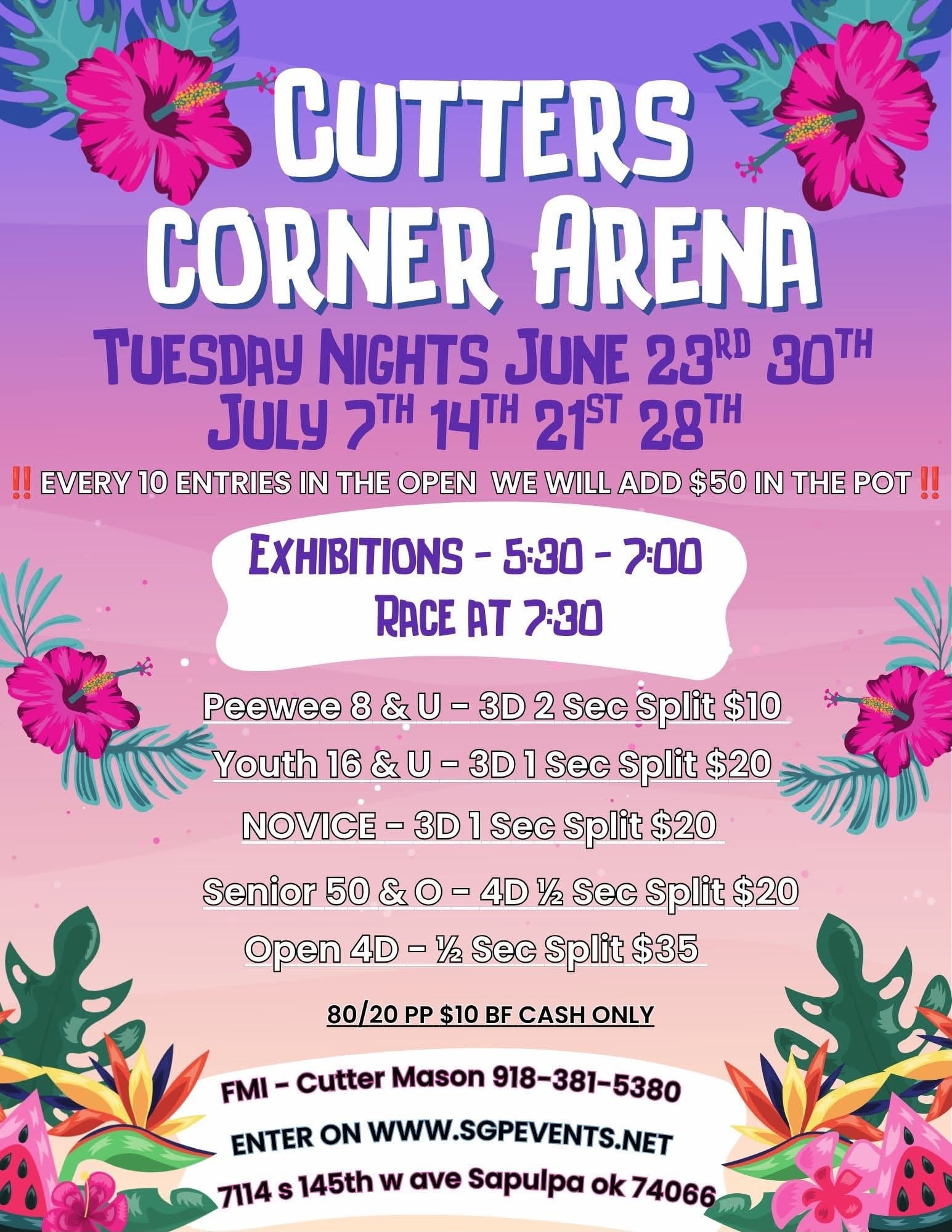 Cutters Corner Tuesday Nights