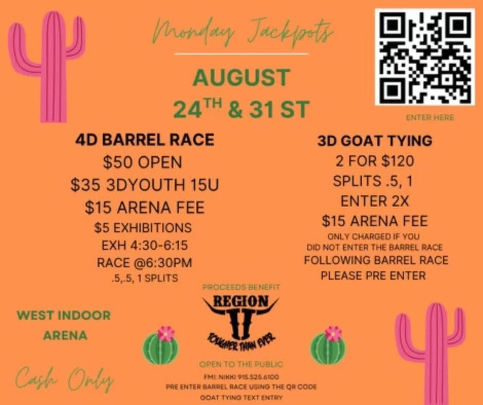 THSRA Region II Monday Jackpot