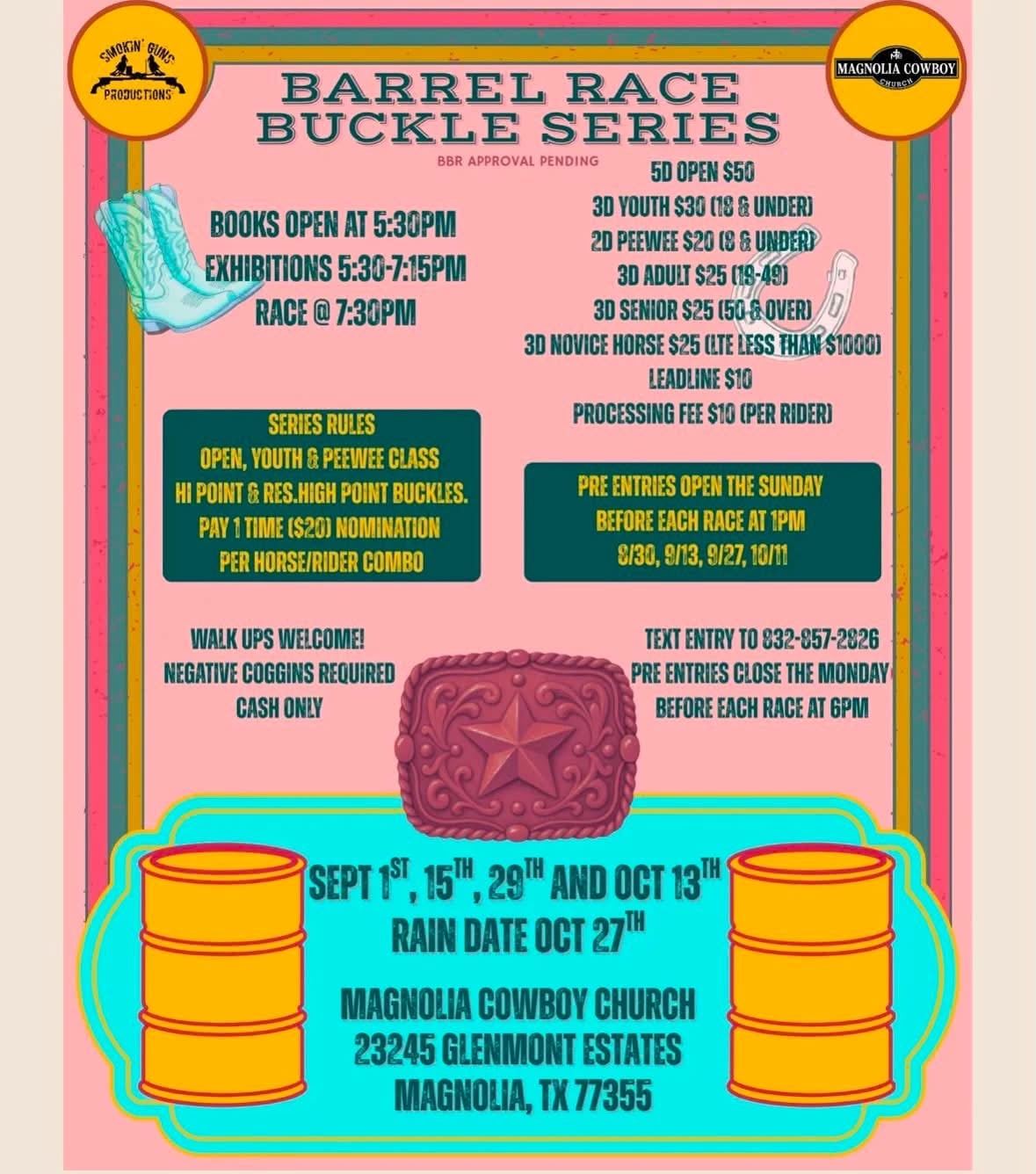Barrel Race Buckle Series flyer