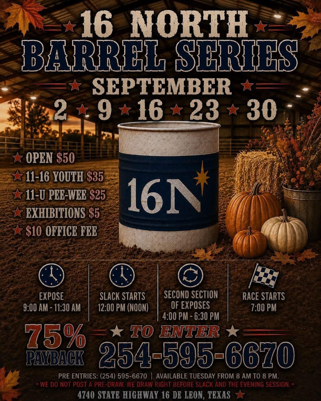 16N Barrel Series flyer