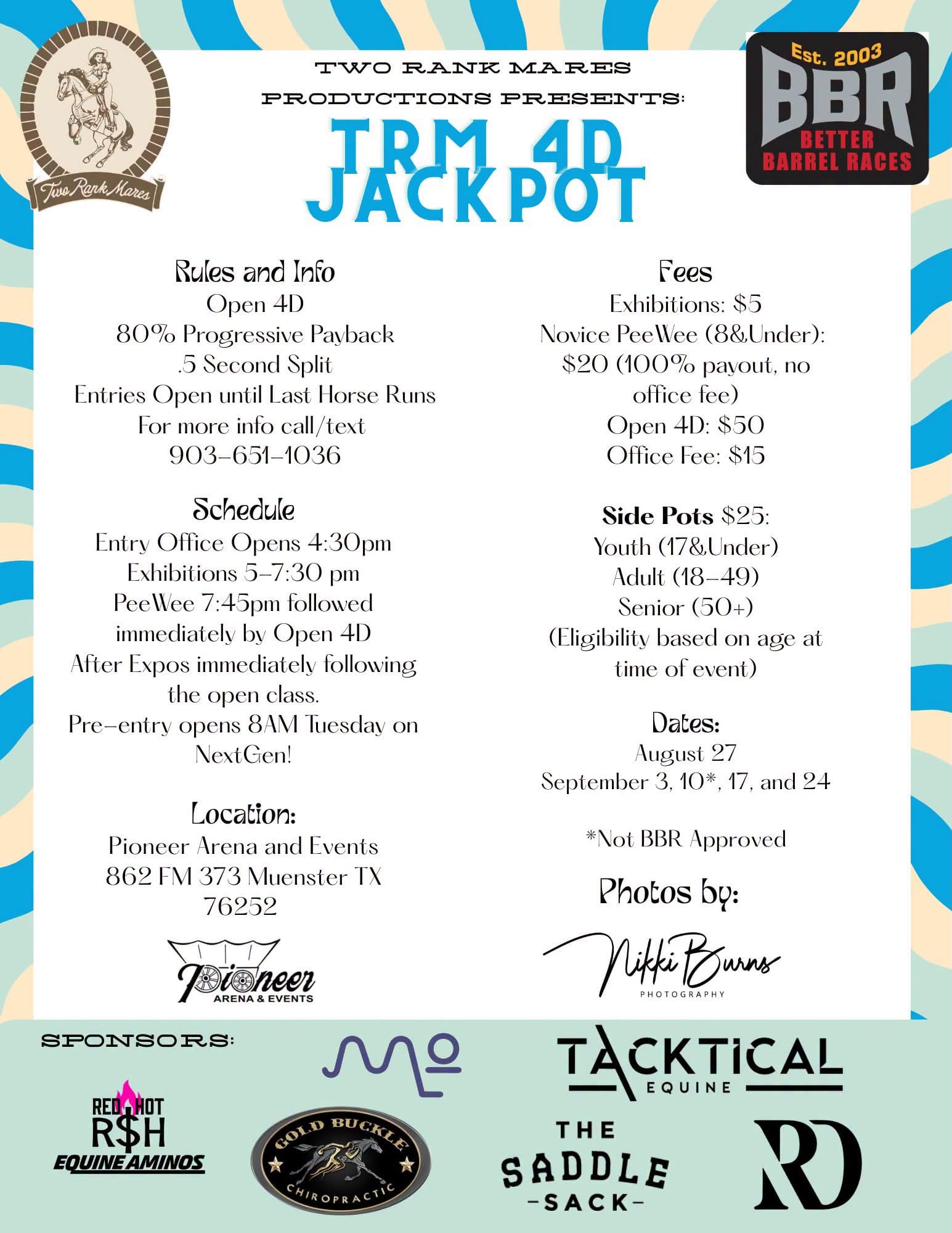 TRM Jackpot flyer