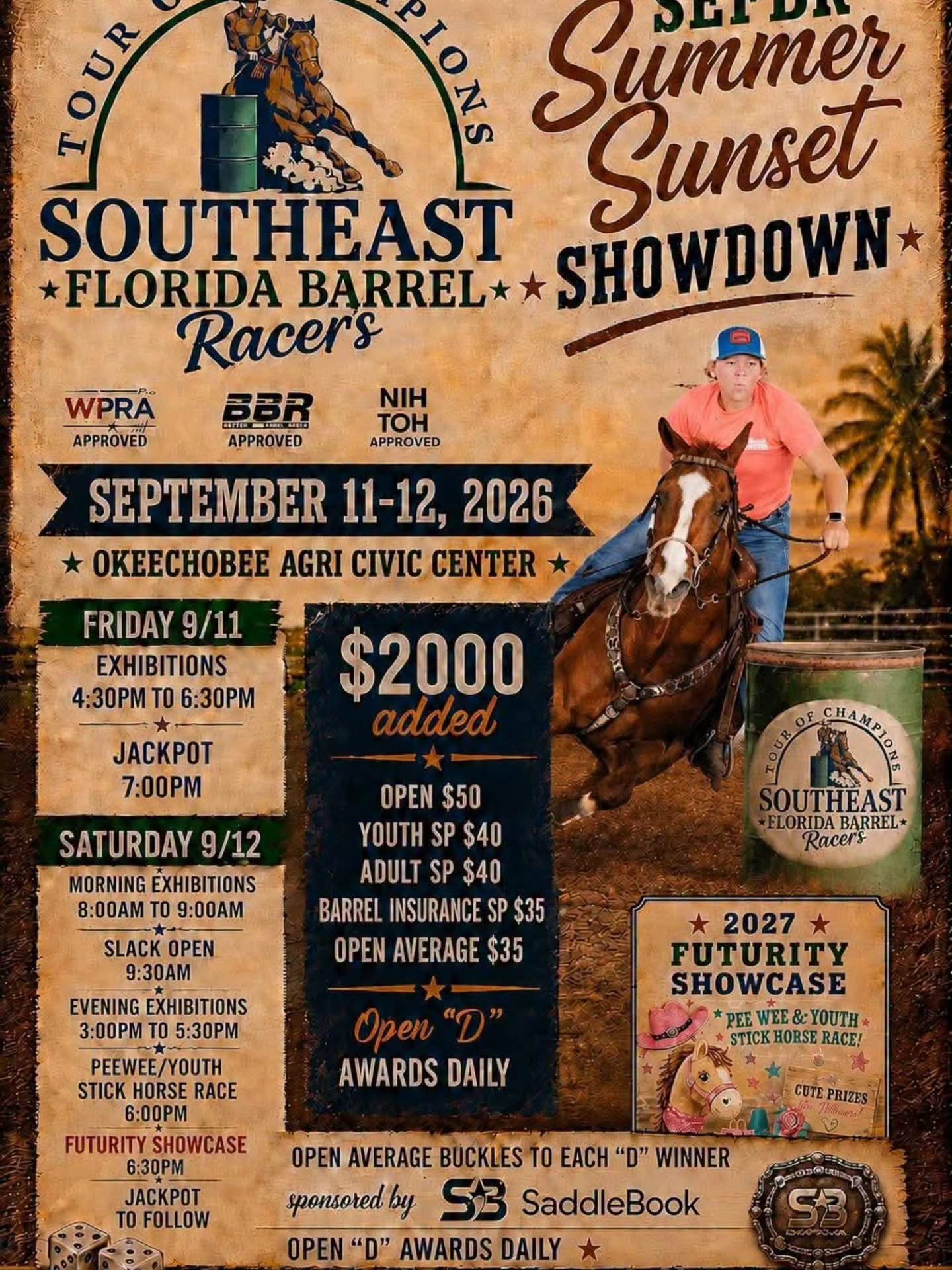 Summer Sunset Showdown flyer