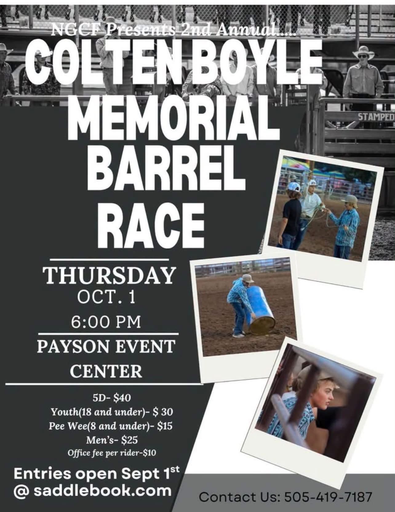 Colten Boyle Memorial Barrel Race