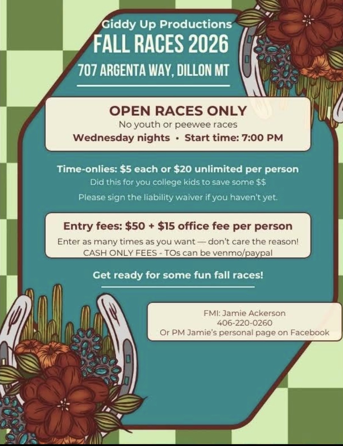 Giddy Up Productions Fall Race
