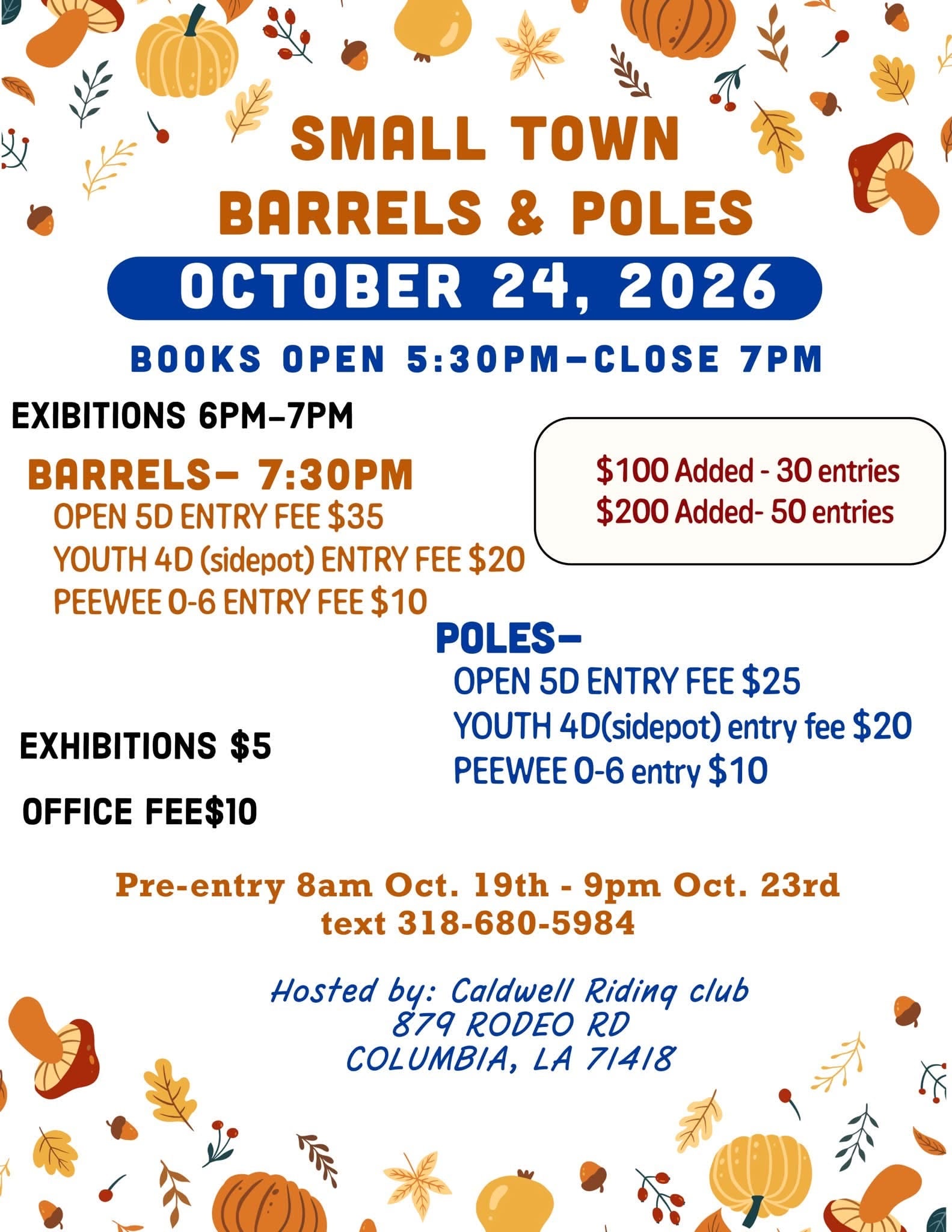 SMALL TOWN BARRELS & POLES