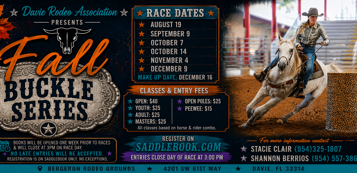 2026 DRA Fall Buckle Series Race #6 flyer