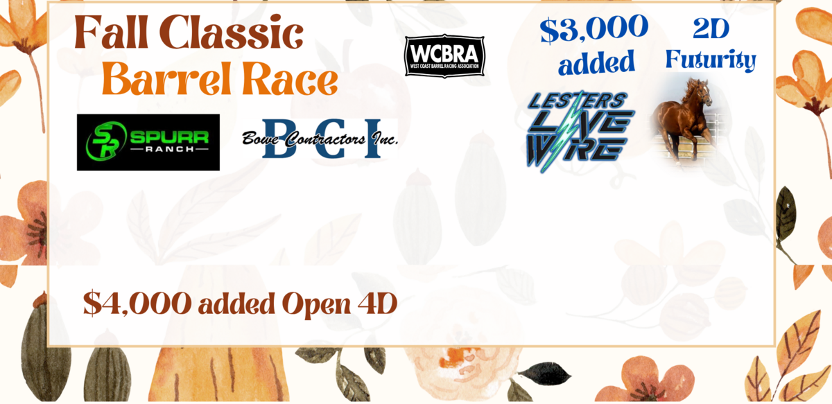 Fall Classic Barrel Race flyer