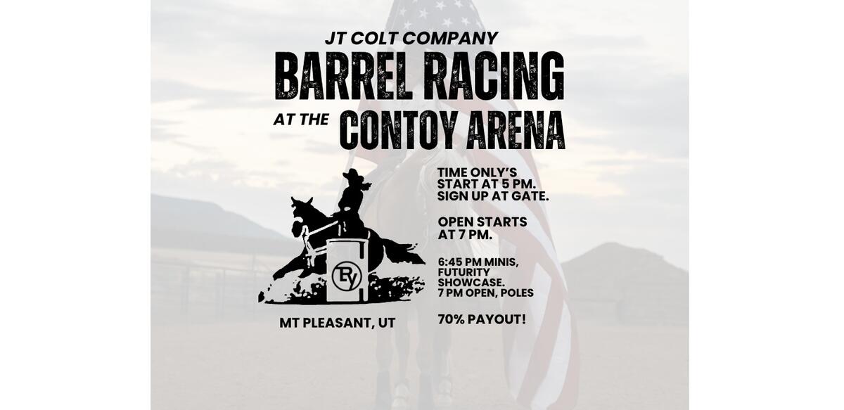 JT Colt Barrel Racing at the Contoy Arena