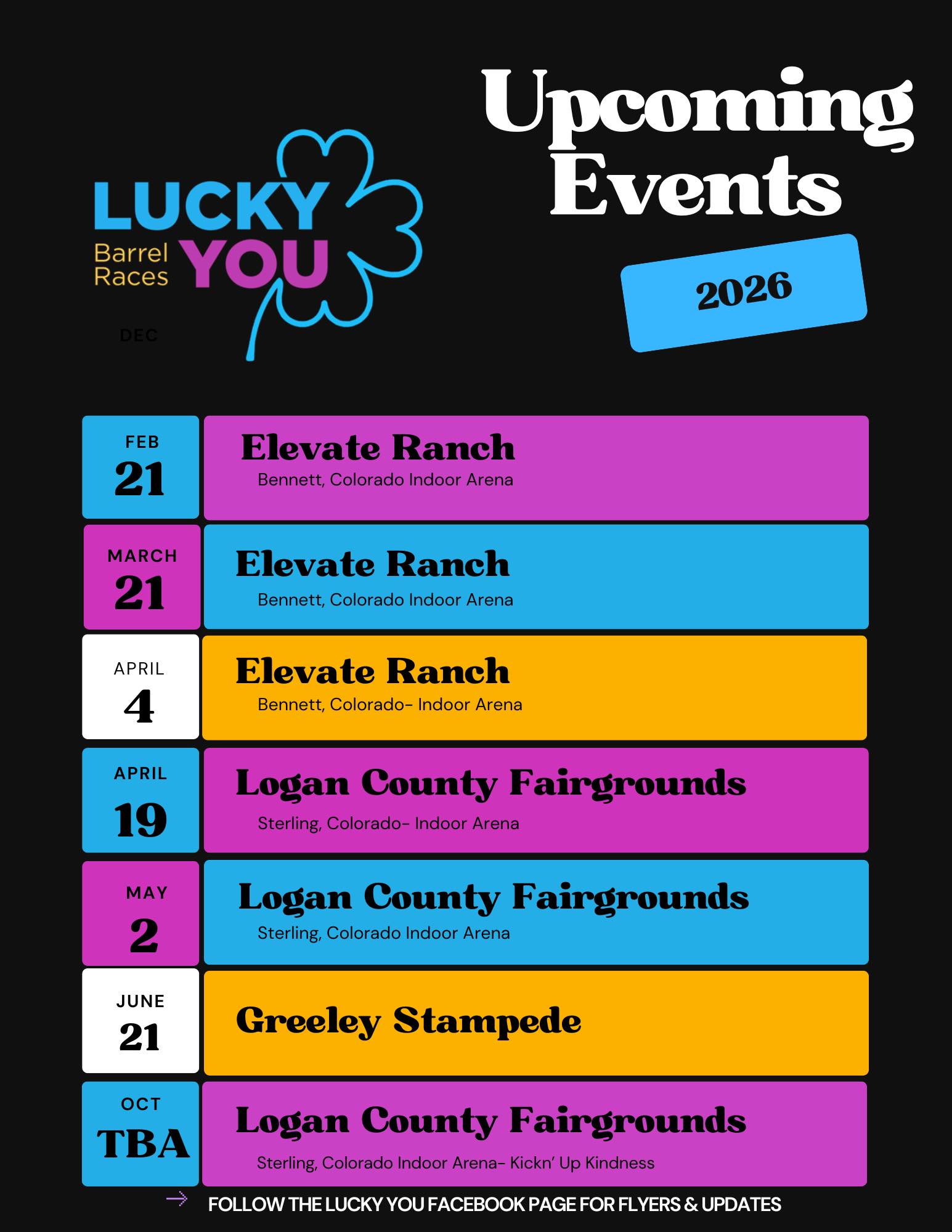 Barrel Racing Events Calendar | The Horse Connection