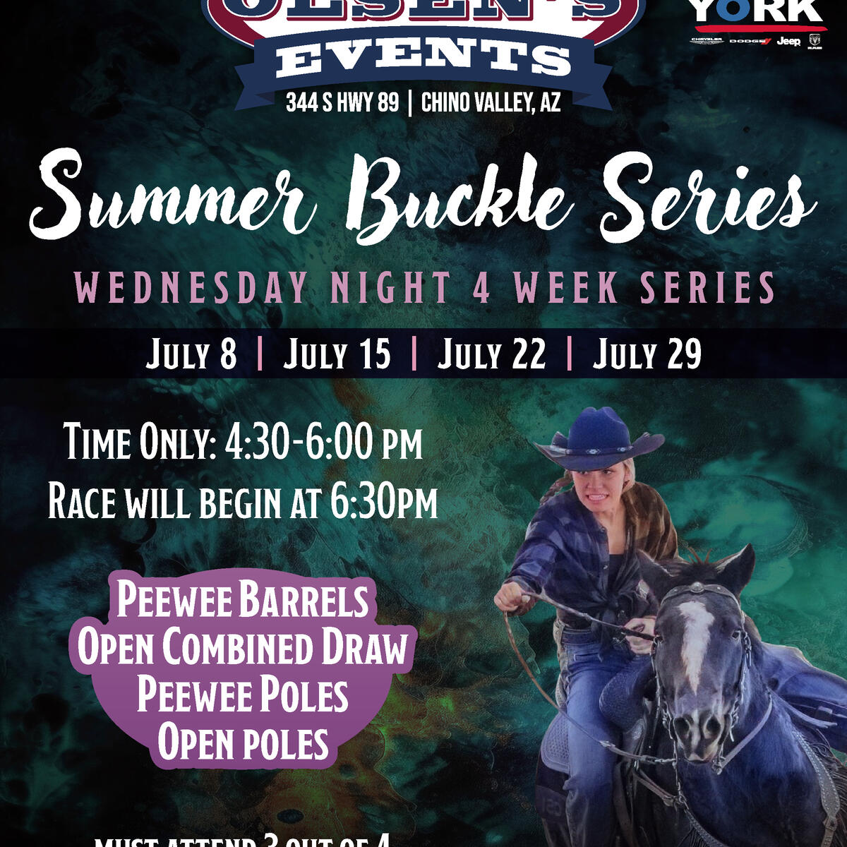OLSEN'S EVENTS JULY SERIES RACE 3
