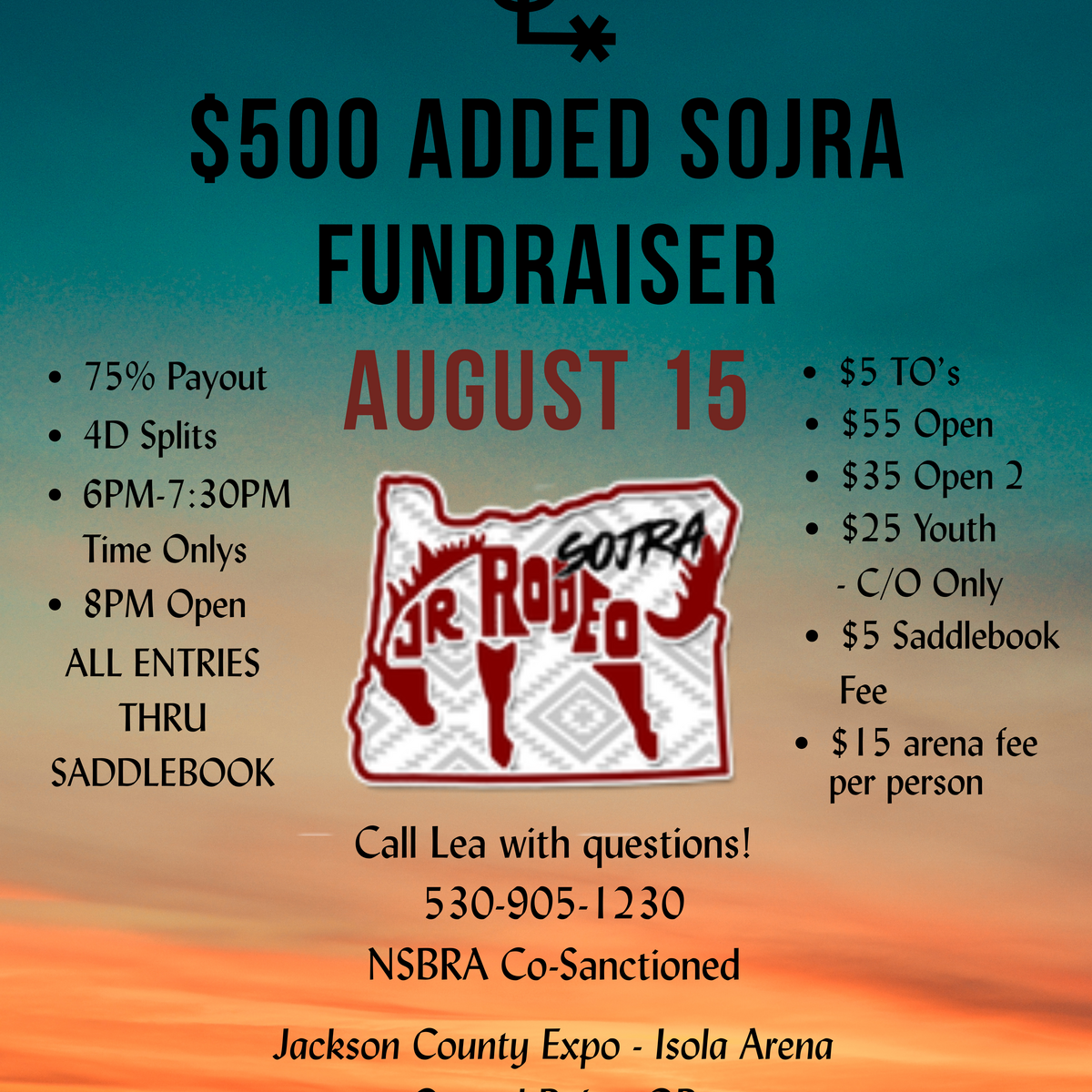 $500 Added LSBR - SOJRA Fundraiser