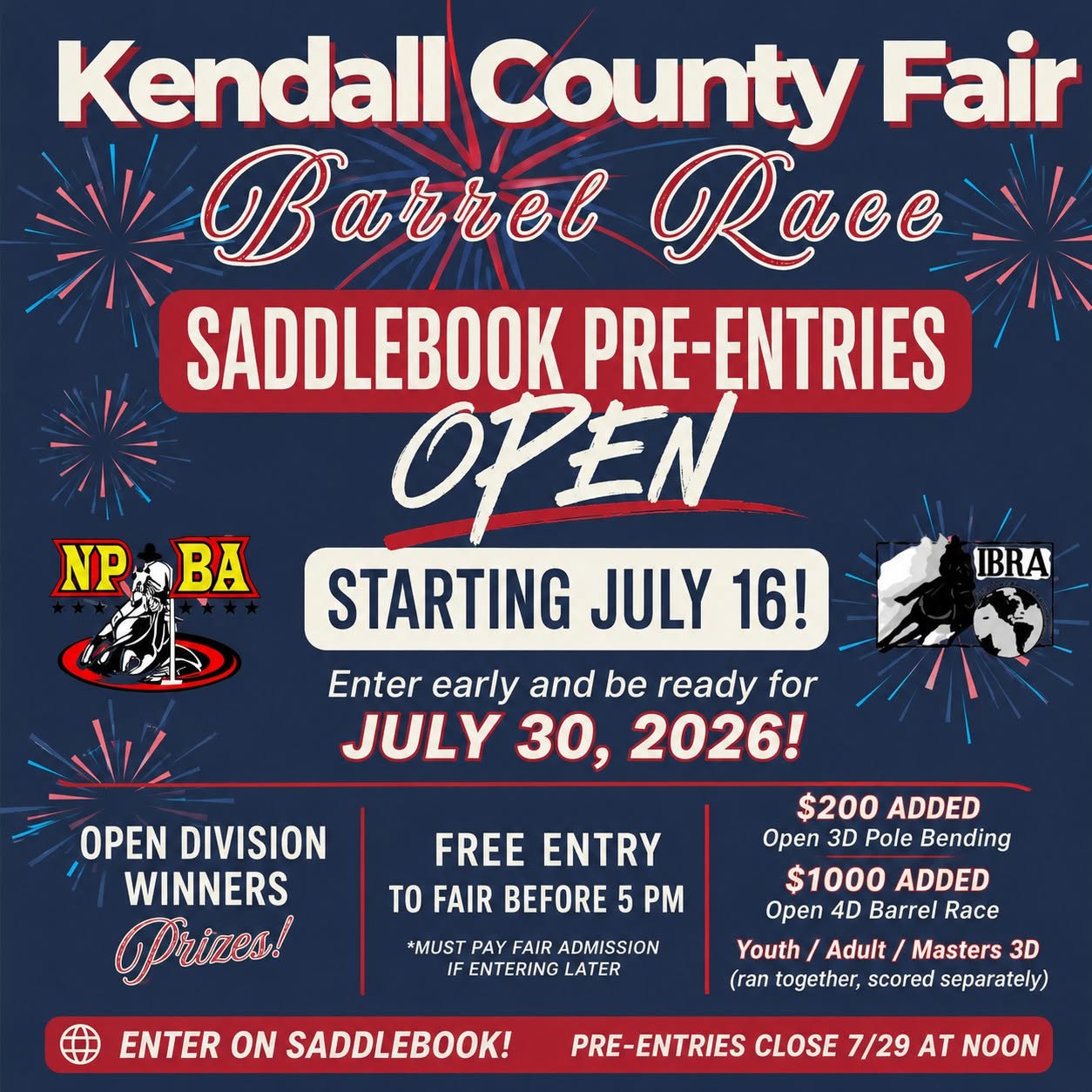 2026 Kendall County Fair Barrel Race