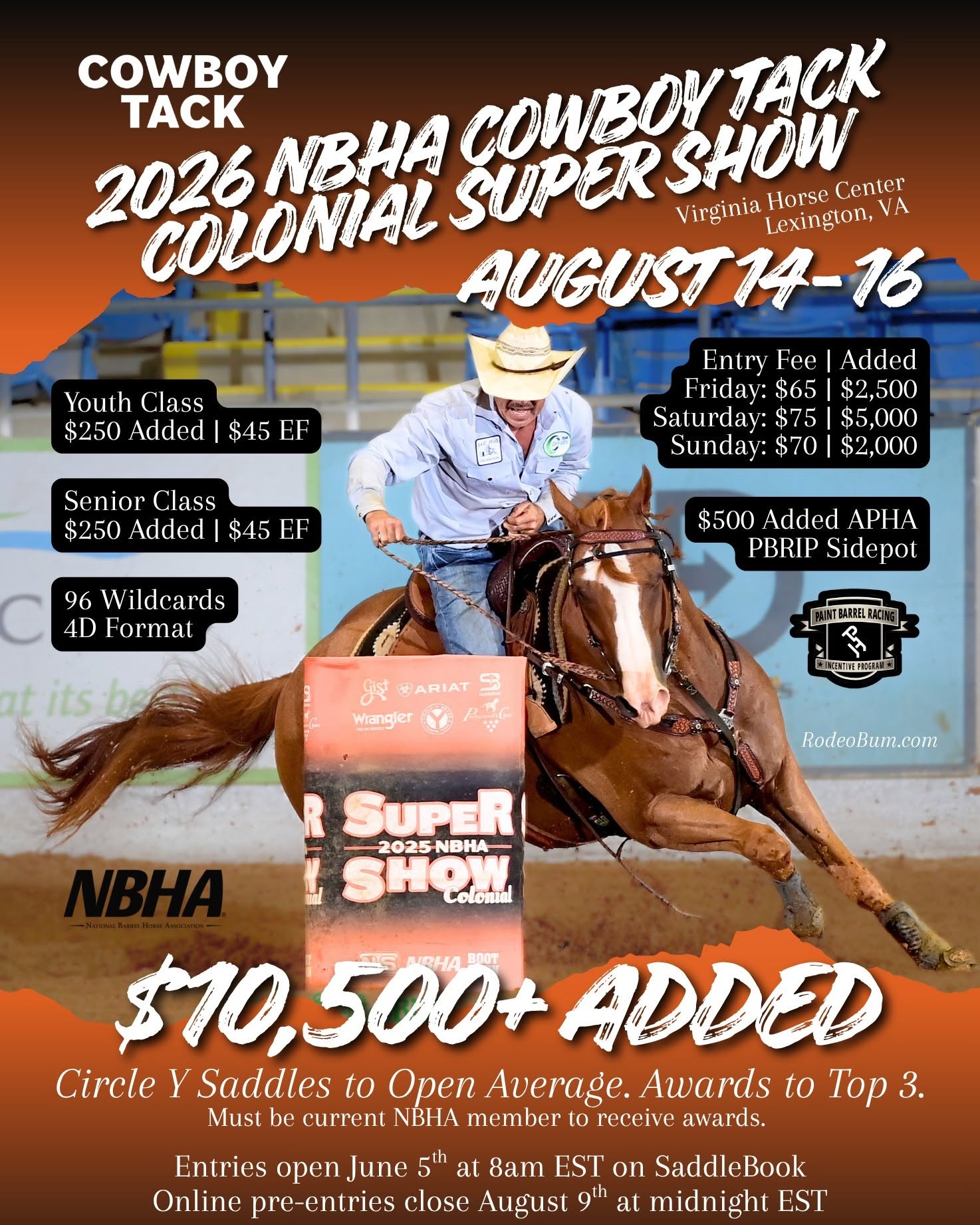 2026 NBHA Cowboy Tack Colonial Super Show