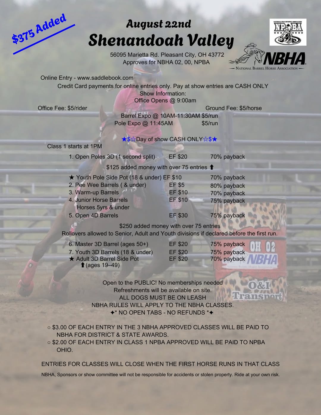 Shenendoah Valley Riding Club - NBHA OH-02