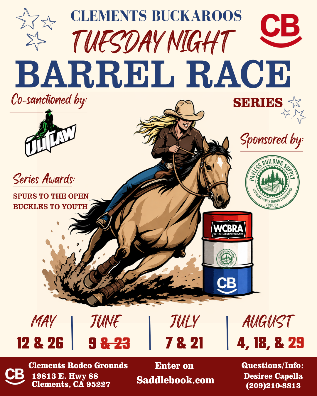 Clements Tuesday Night Barrel Race