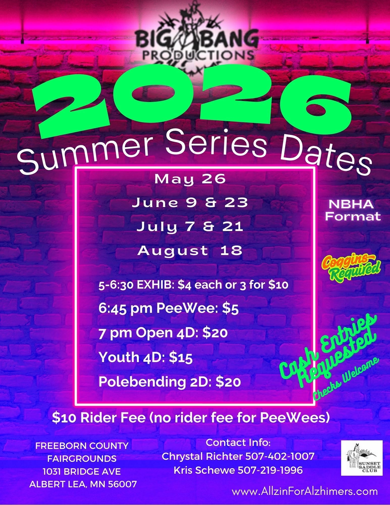 Big Bang Summer Tuesday Night Barrel Racing Series