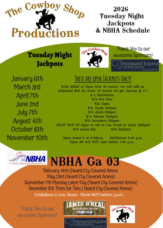 The Cowboy Shop Productions Tuesday Night Jackpot