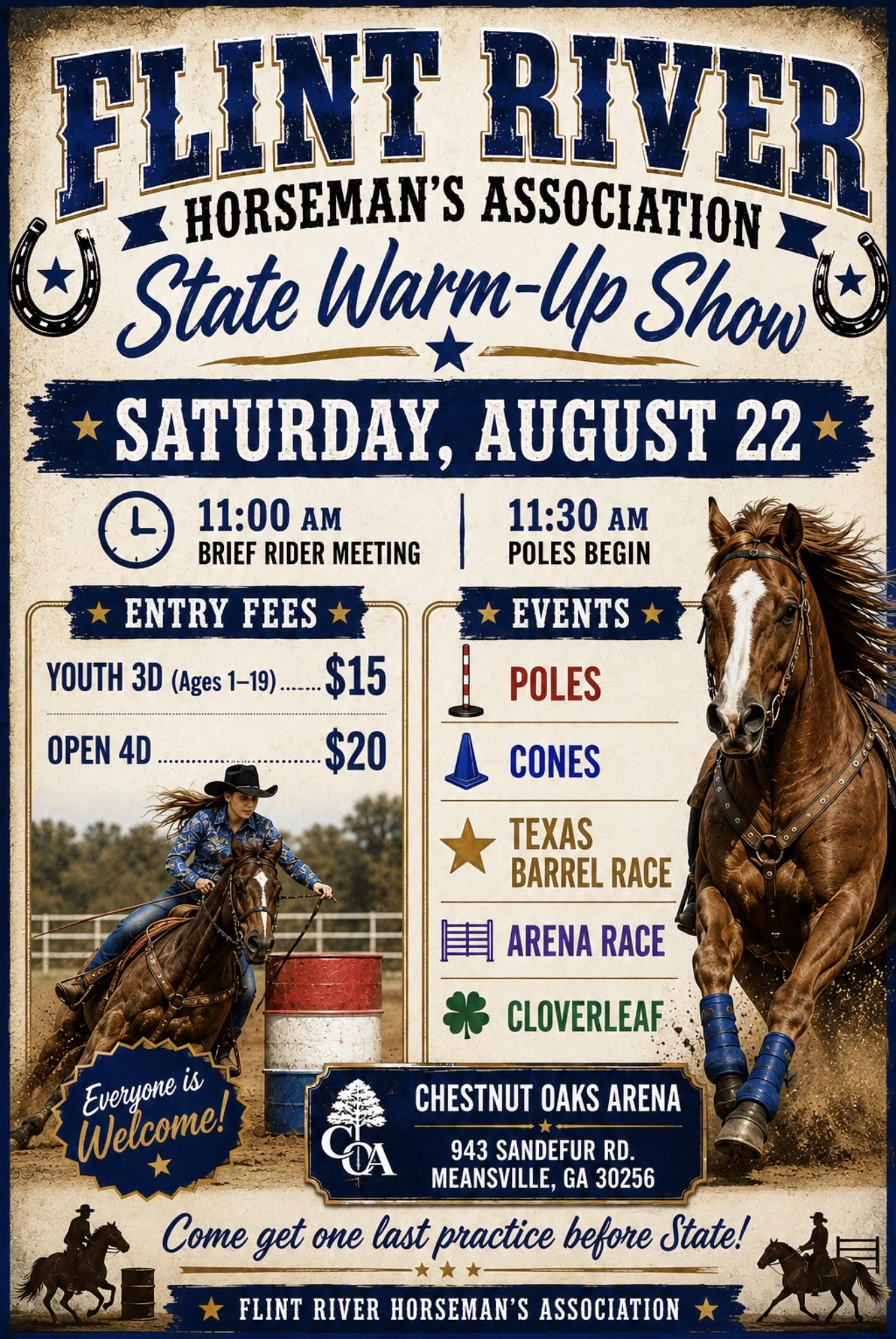FRHA State Warm-Up Show