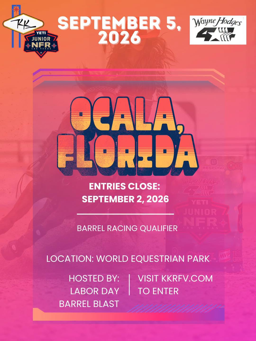 KK Run for Ocala, FL Barrels