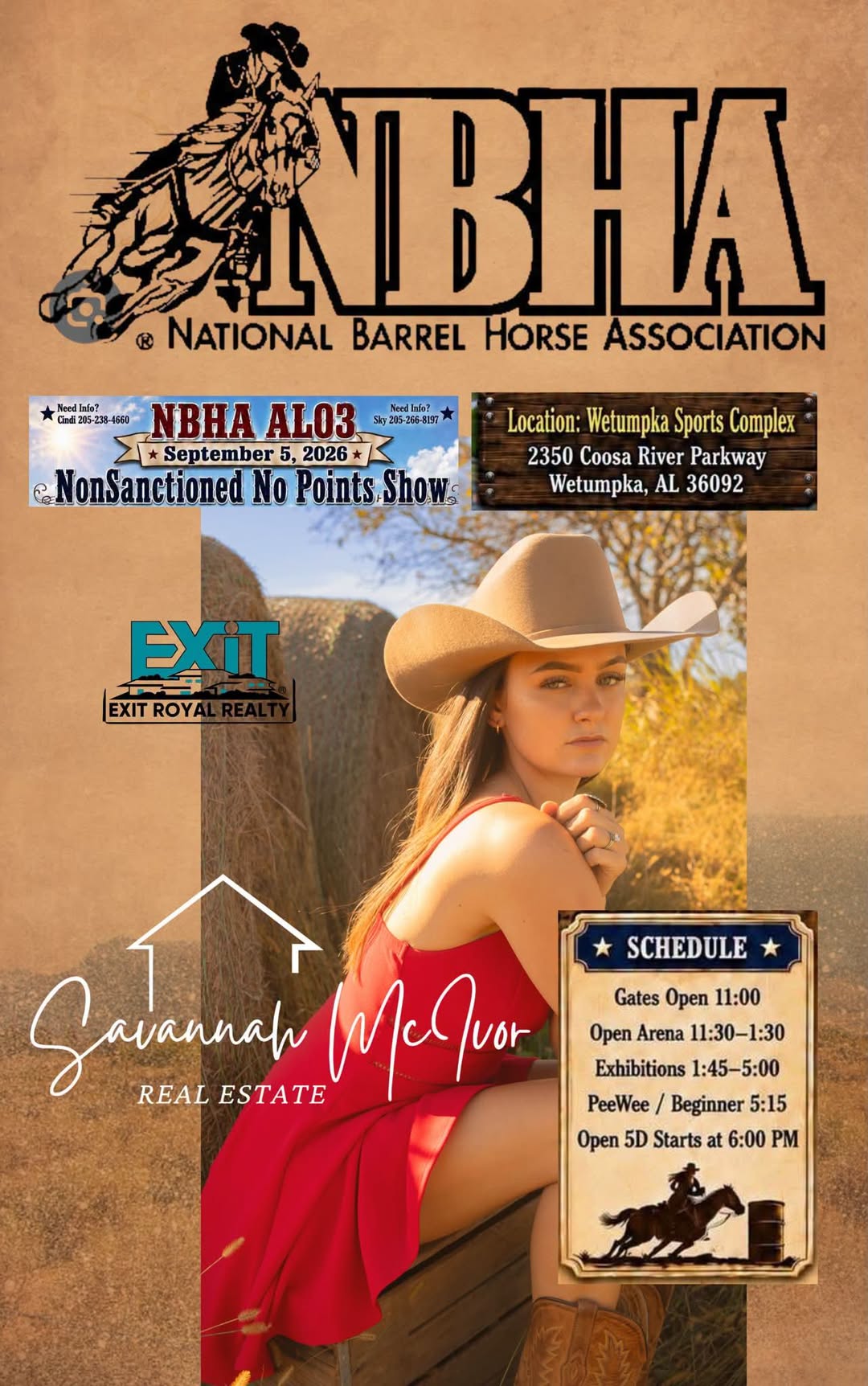 Alabama District Nbha AL03 Non-Sanction Jackpot Fundraiser flyer in Wetumpka, AL