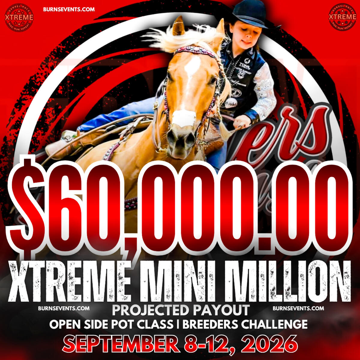 Xtreme Mini Million (The Breeders Challenge) flyer in Fort Worth, TX
