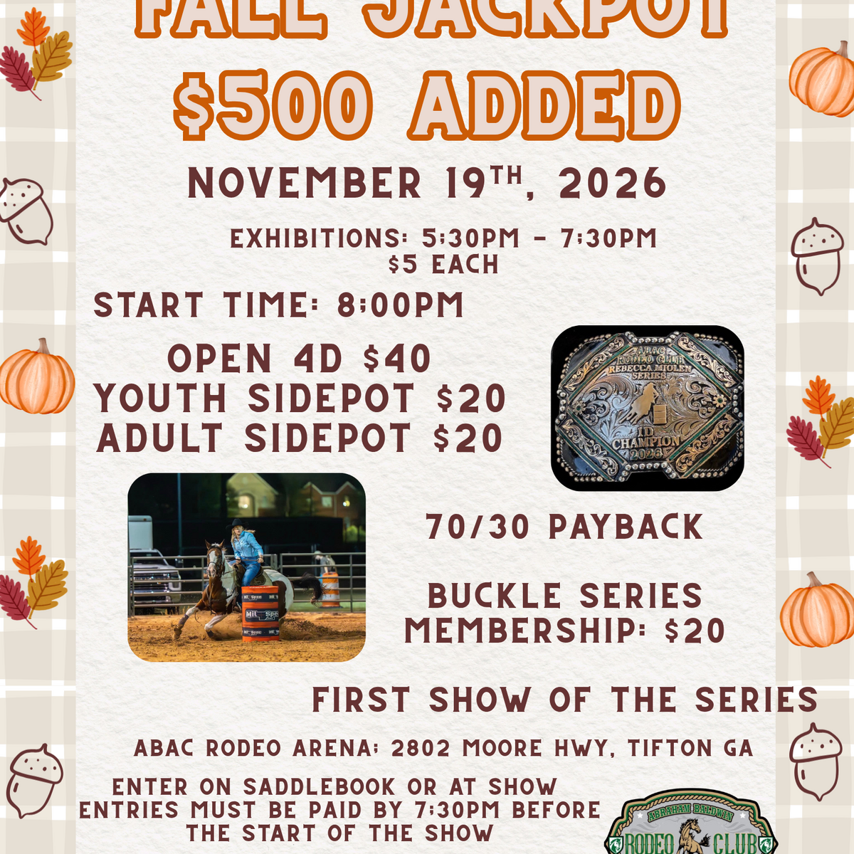 Rebecca Miolen Buckle Series flyer