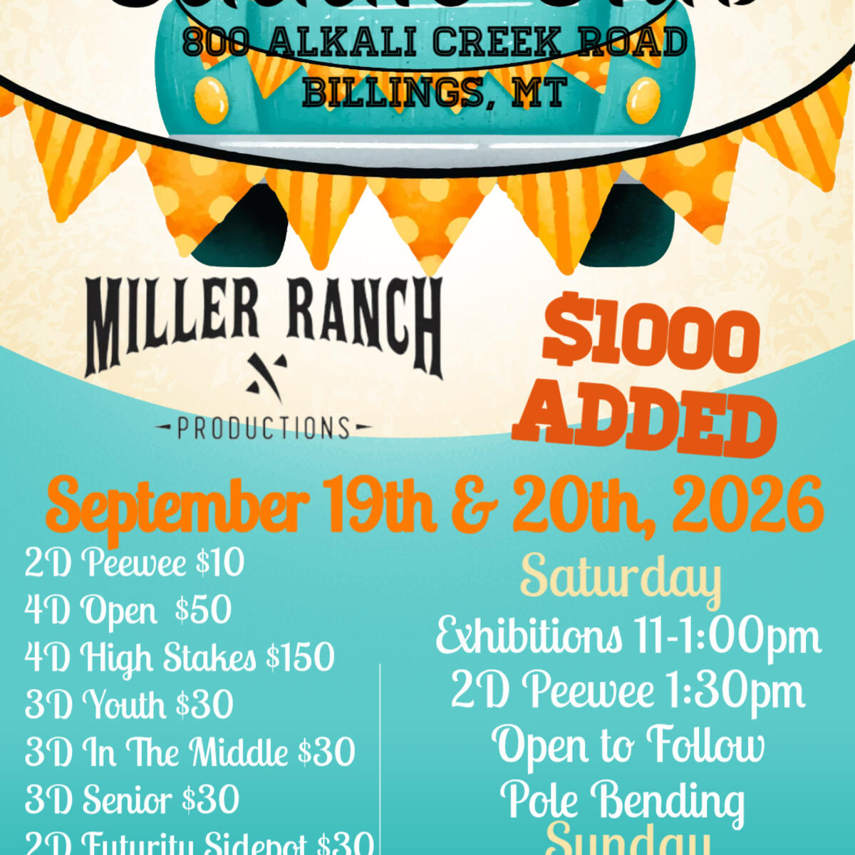 Fall Fortune Barrel Race and & Pole Bending flyer