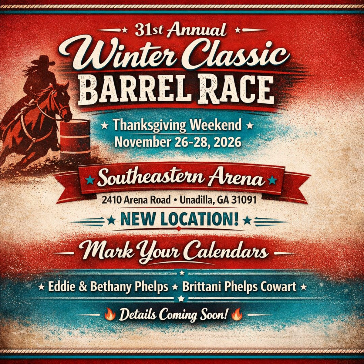 31st Annual Winter Classic STALLS & RV HOOKUPS ONLY flyer