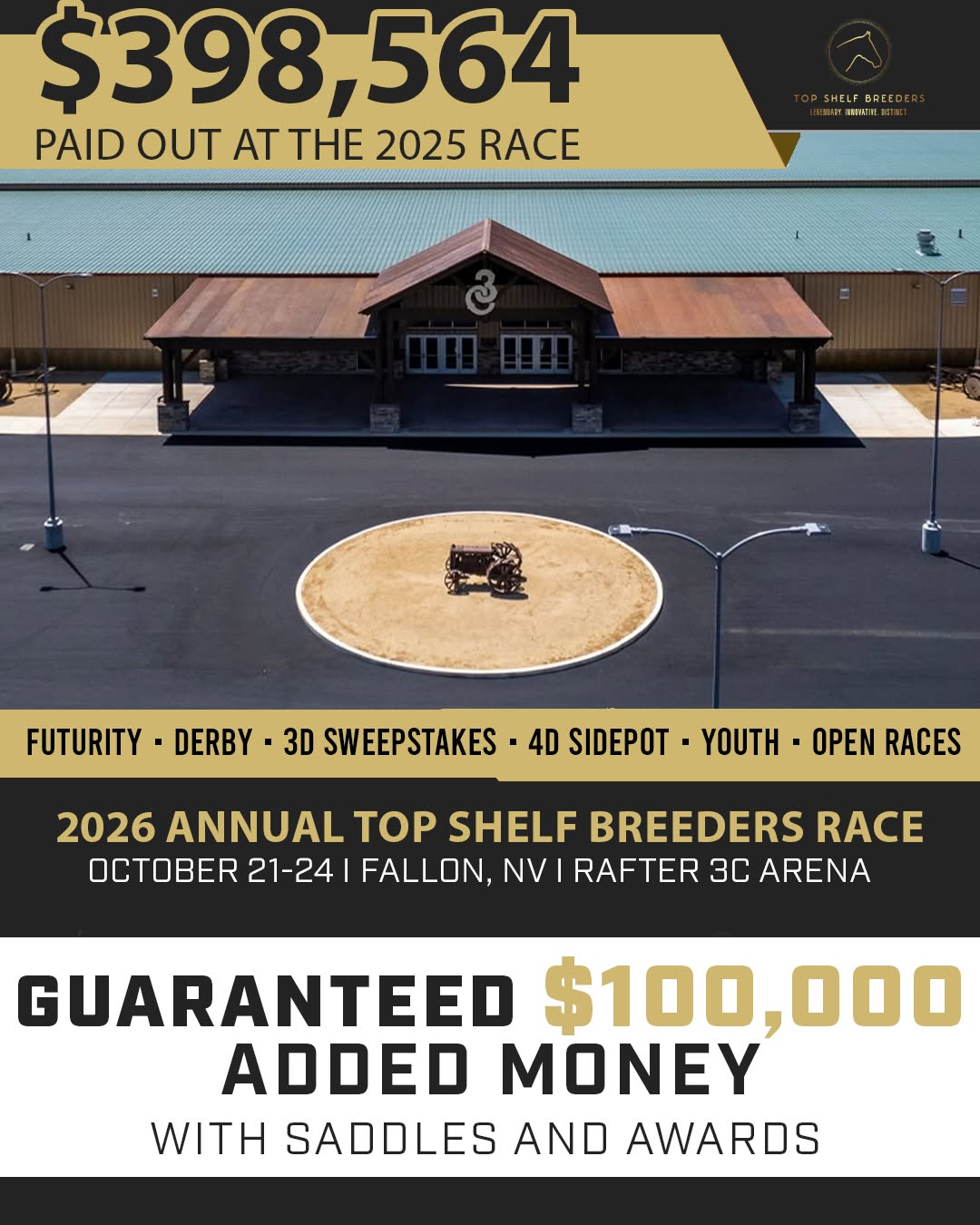 2026 5th ANNUAL TOP SHELF BREEDERS, FALLON, NV flyer