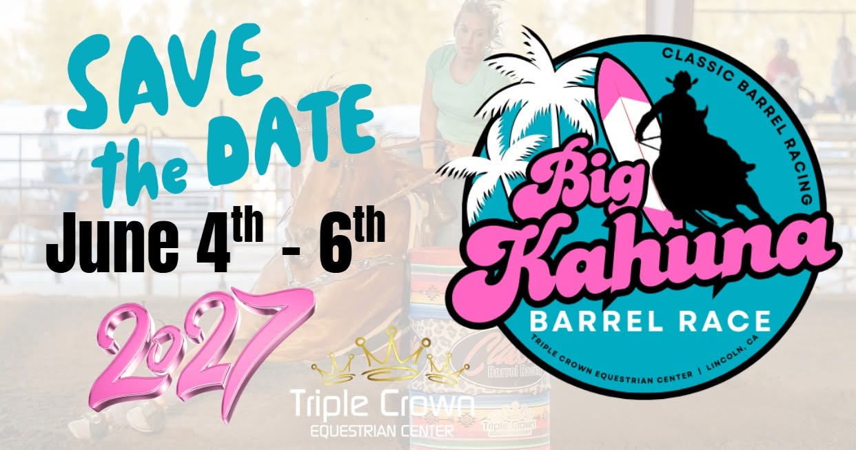 The Big Kahuna Barrel Race 2027 flyer